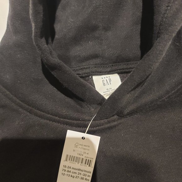18-24month black baby Gap sweatshirt -brand new - Picture 2 of 3